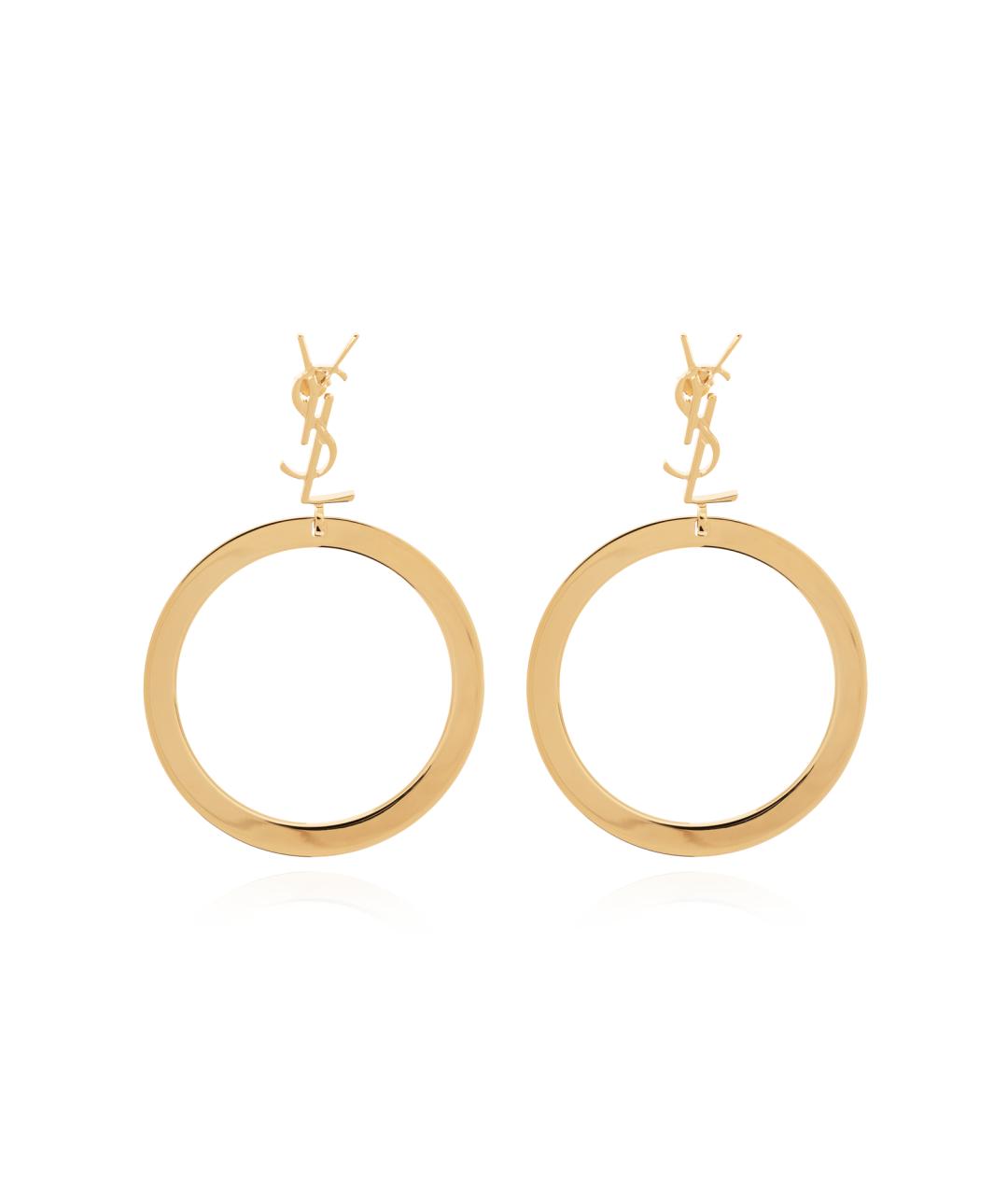 SAINT LAURENT Золотые серьги, фото 1