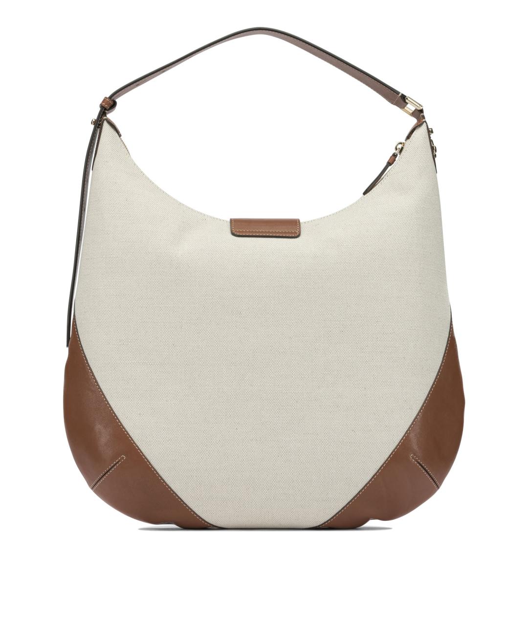 JIMMY CHOO Бежевая кожаная сумка с короткими ручками, фото 3