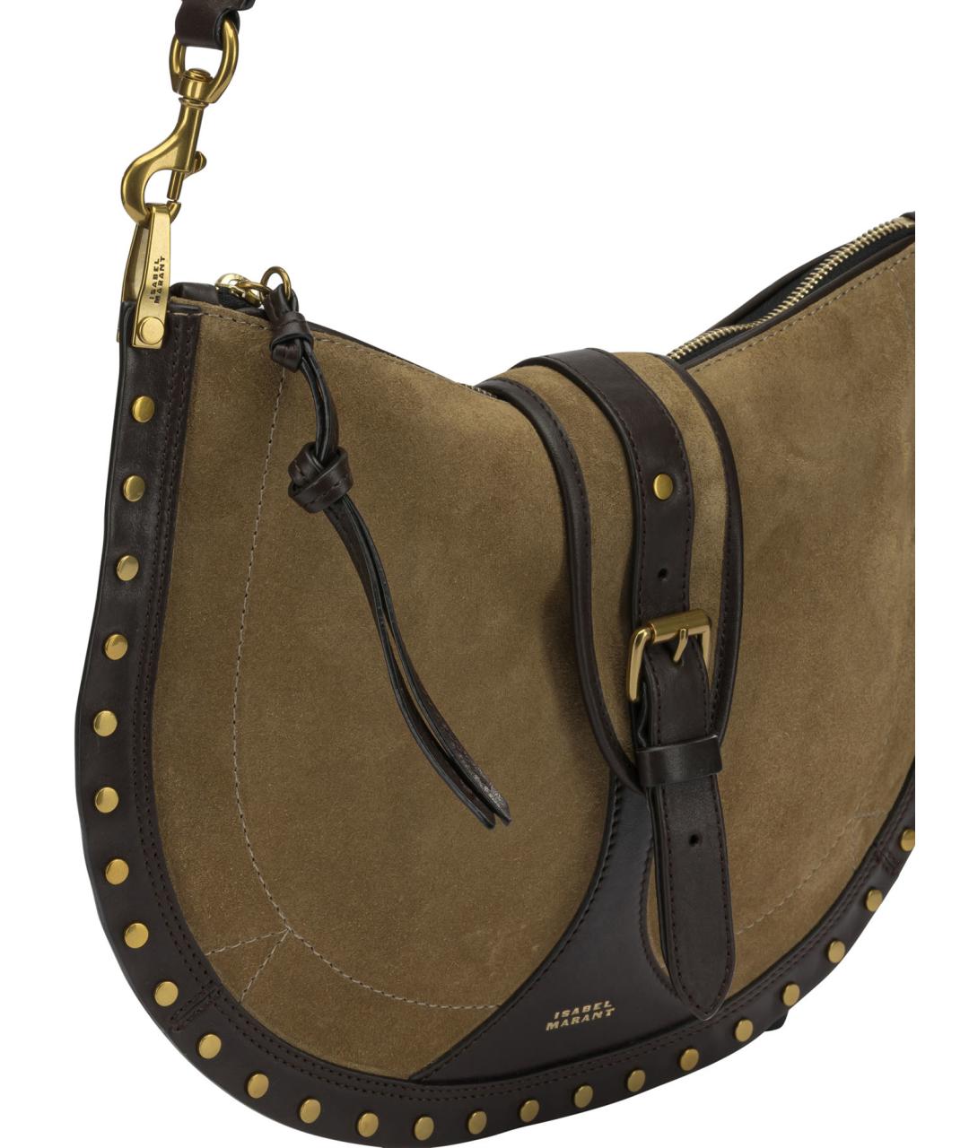 ISABEL MARANT Коричневая замшевая сумка через плечо, фото 4