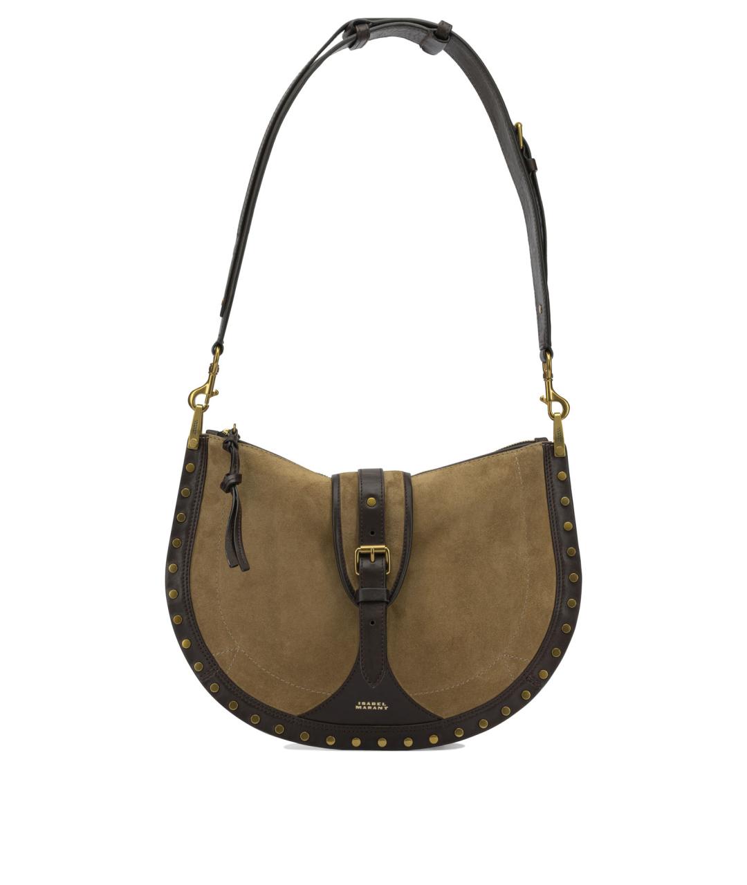 ISABEL MARANT Коричневая замшевая сумка через плечо, фото 1
