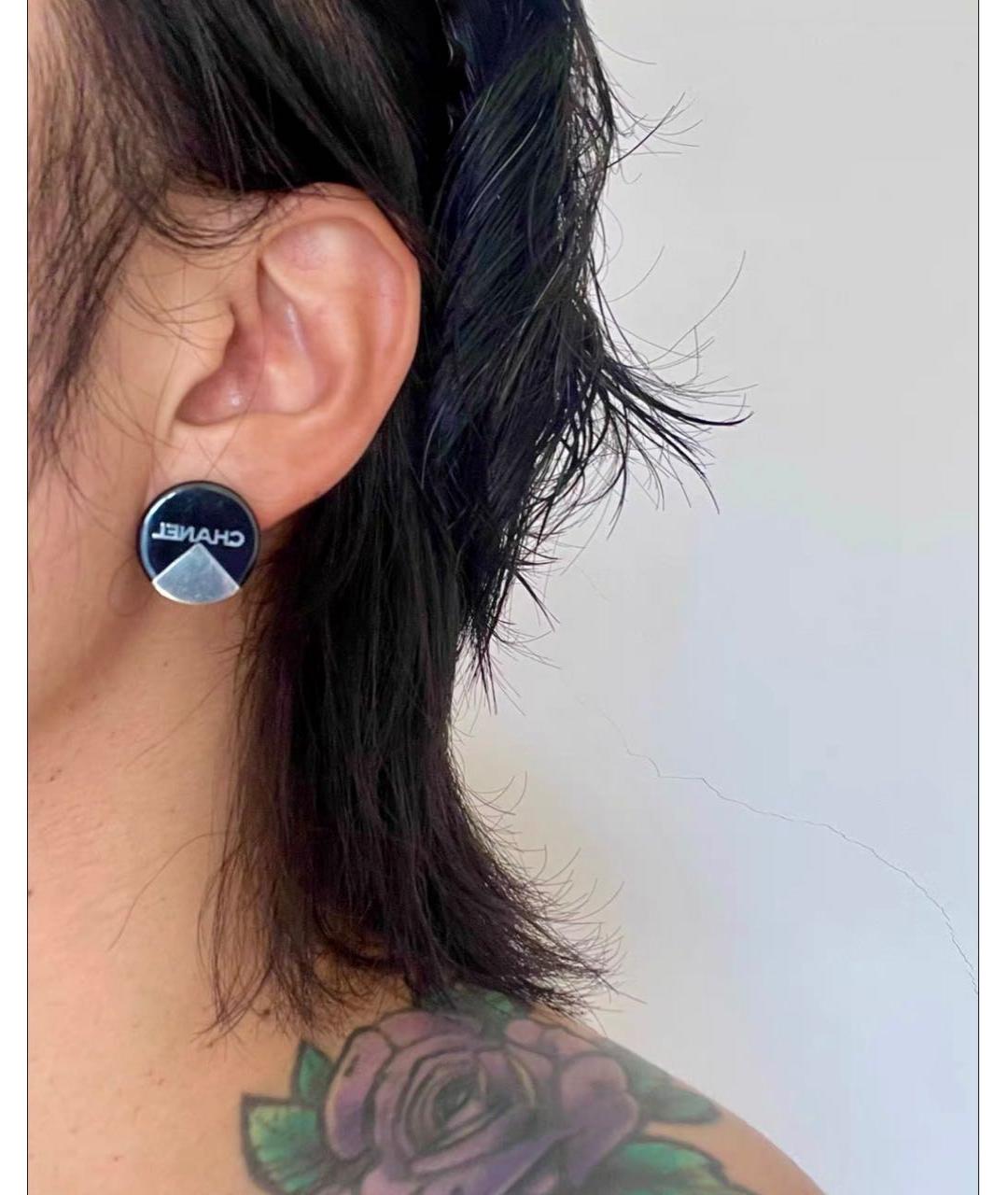 CHANEL Деревянные серьги, фото 2