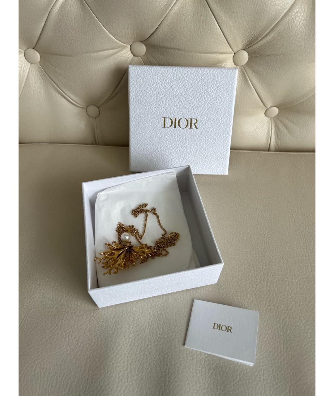 CHRISTIAN DIOR Золотое колье, фото 6