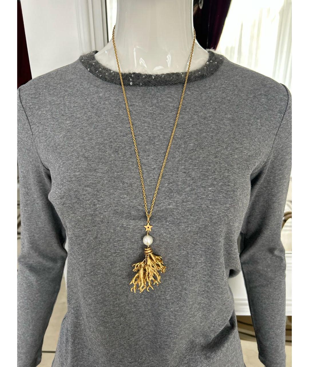 CHRISTIAN DIOR Золотое колье, фото 5