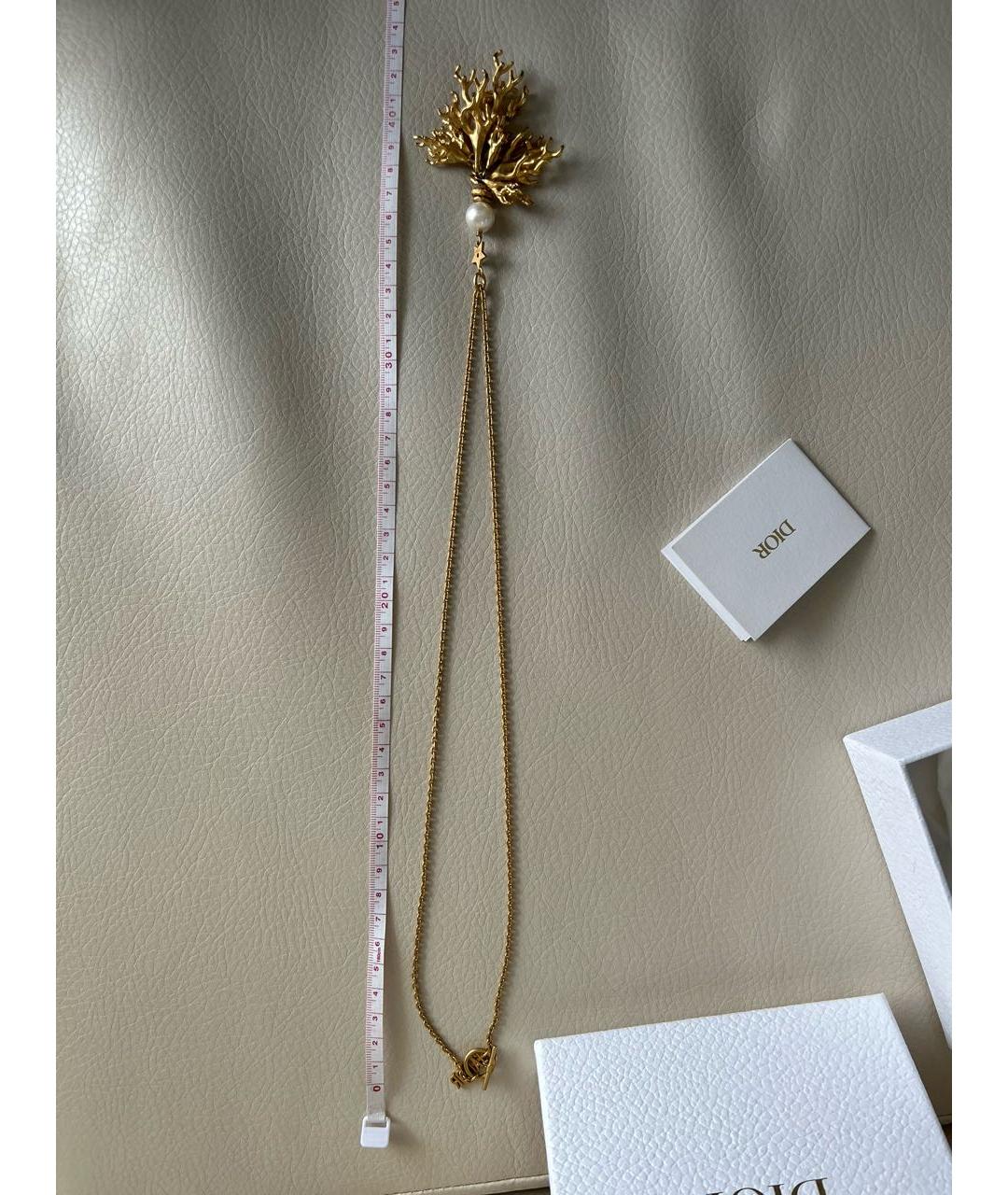 CHRISTIAN DIOR Золотое колье, фото 8