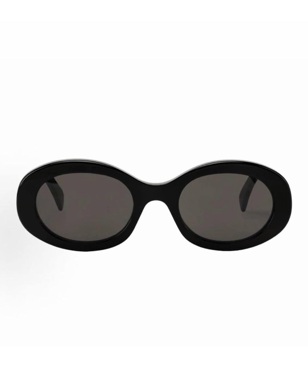 CELINE Черные пластиковые солнцезащитные очки, фото 3