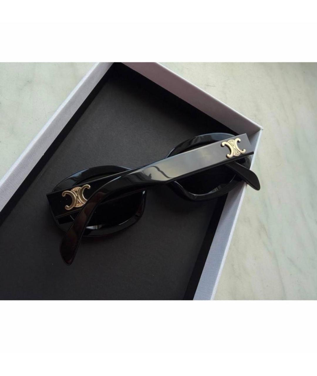 CELINE Черные пластиковые солнцезащитные очки, фото 4