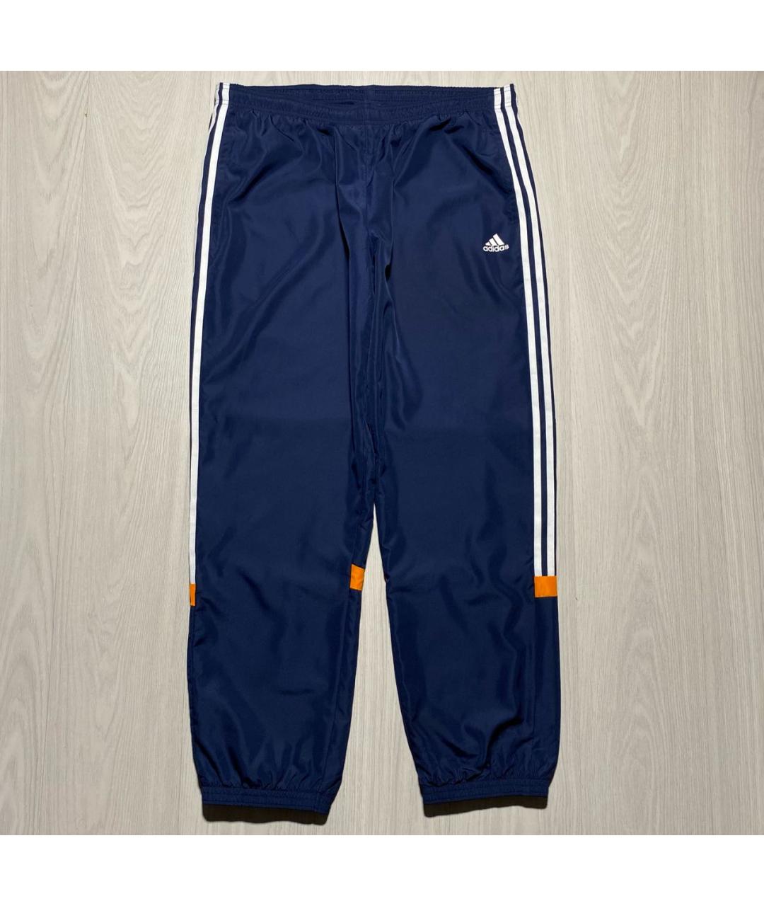 ADIDAS Темно-синие полиэстеровые повседневные брюки, фото 7