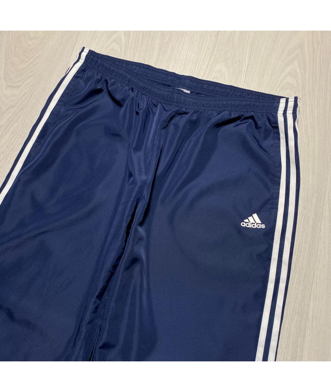 ADIDAS Темно-синие полиэстеровые повседневные брюки, фото 2