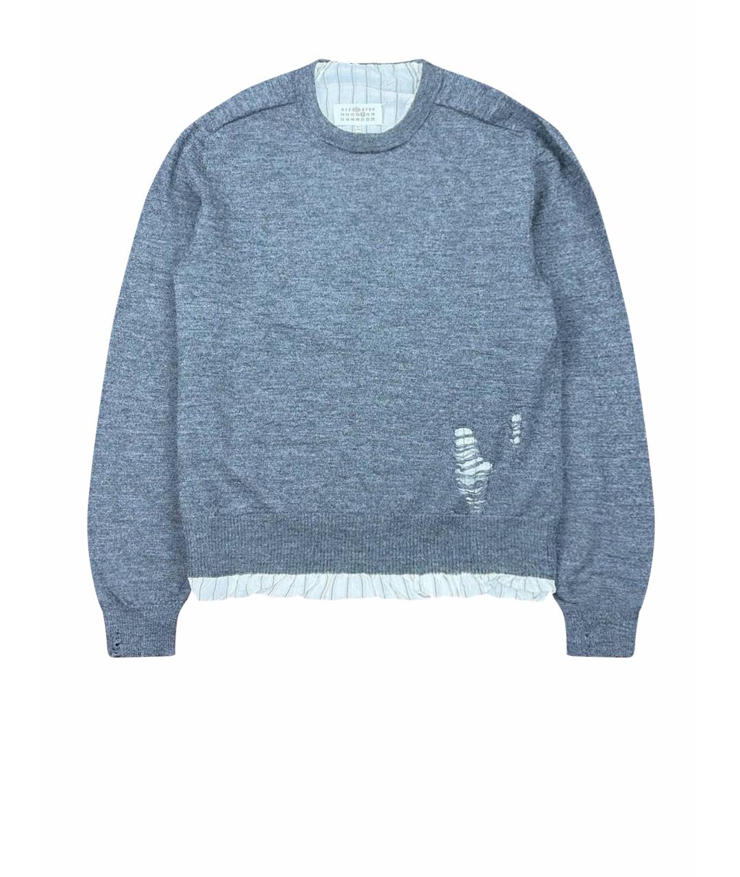 MAISON MARGIELA Серый хлопковый джемпер / свитер, фото 1