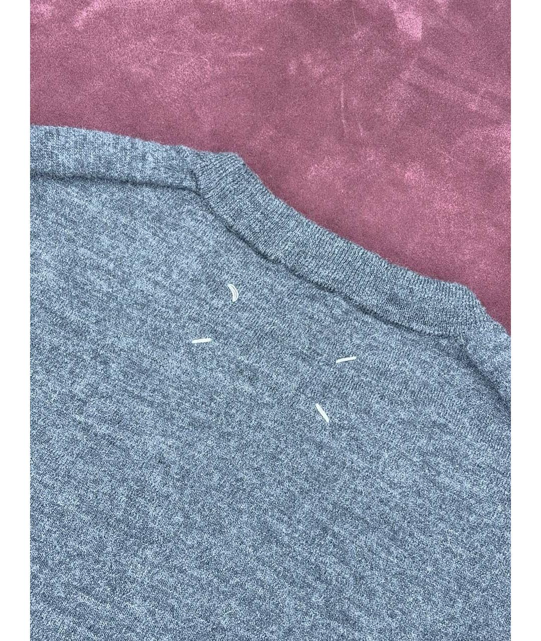 MAISON MARGIELA Серый хлопковый джемпер / свитер, фото 5