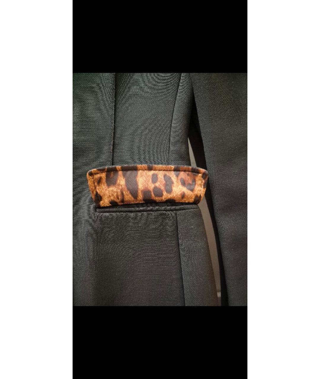 DOLCE&GABBANA Черное шерстяное пальто, фото 4