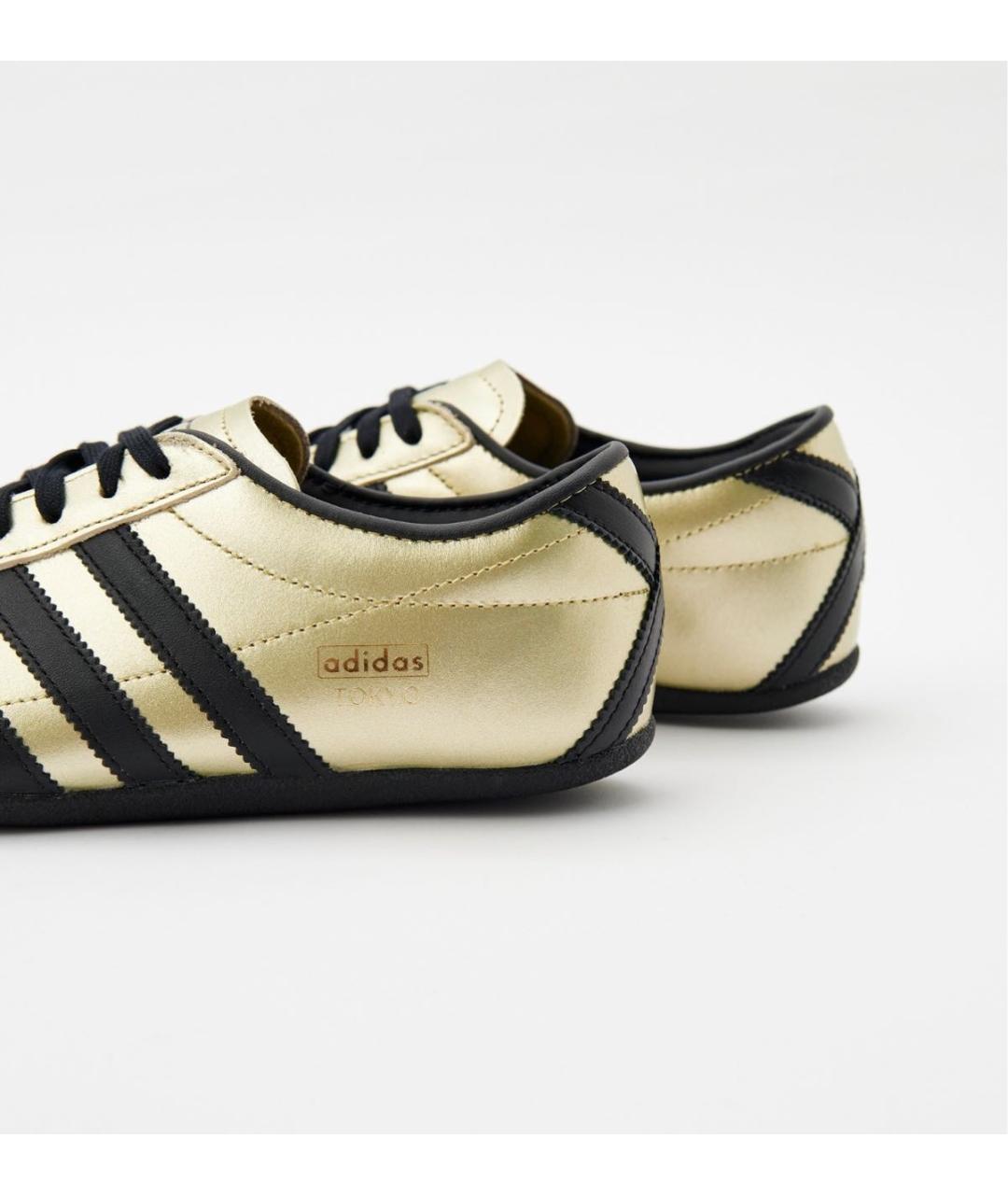 ADIDAS Золотые кроссовки из искусственной кожи, фото 4
