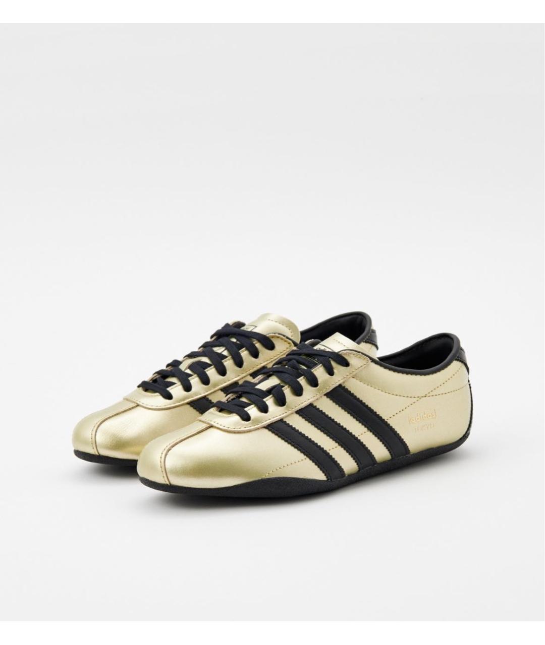 ADIDAS Золотые кроссовки из искусственной кожи, фото 2