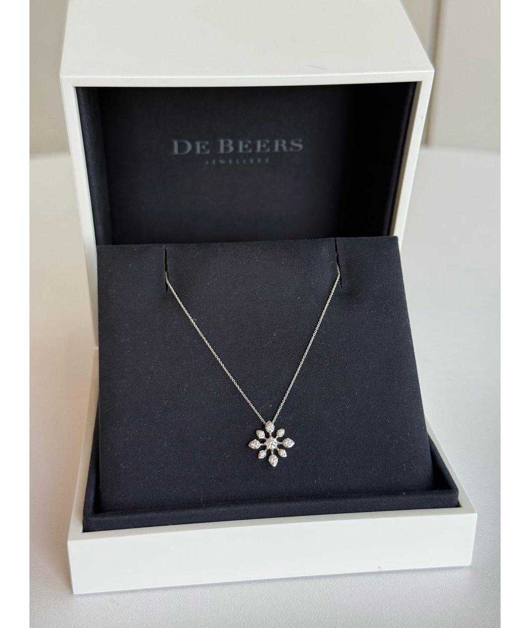 DE BEERS Серебряная подвеска из белого золота, фото 7