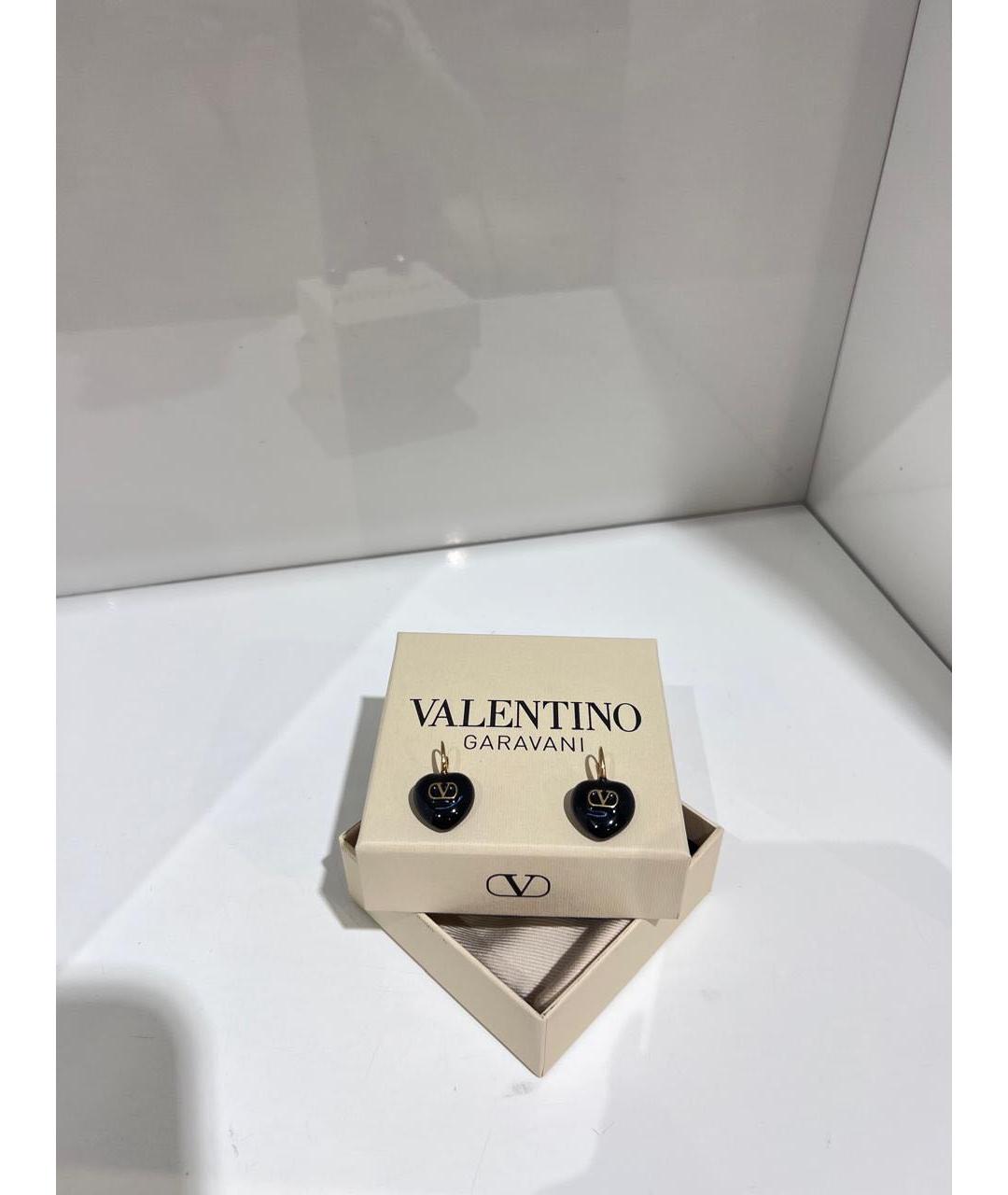 VALENTINO Черные серьги, фото 2
