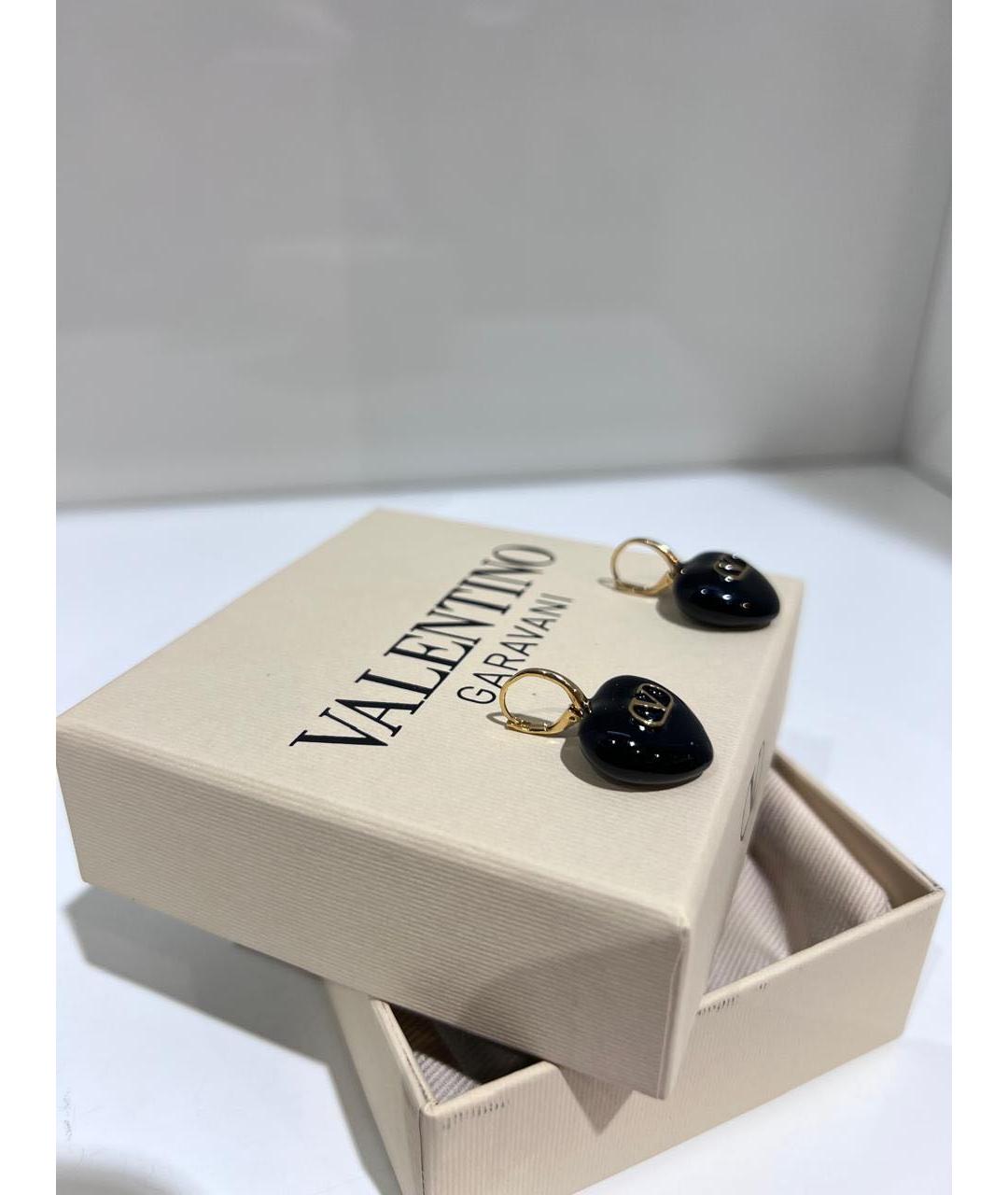 VALENTINO Черные серьги, фото 3