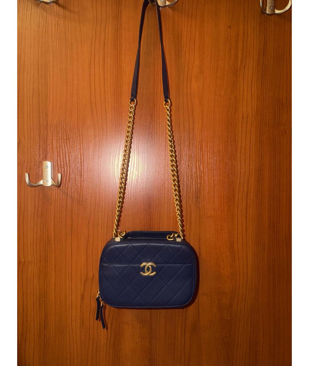 CHANEL Темно-синяя сумка через плечо, фото 2