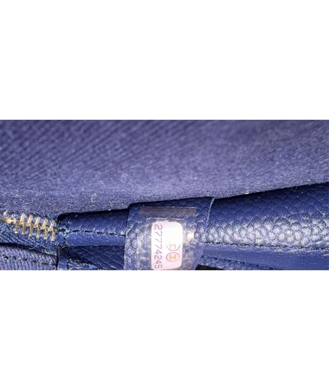 CHANEL Темно-синяя сумка через плечо, фото 5