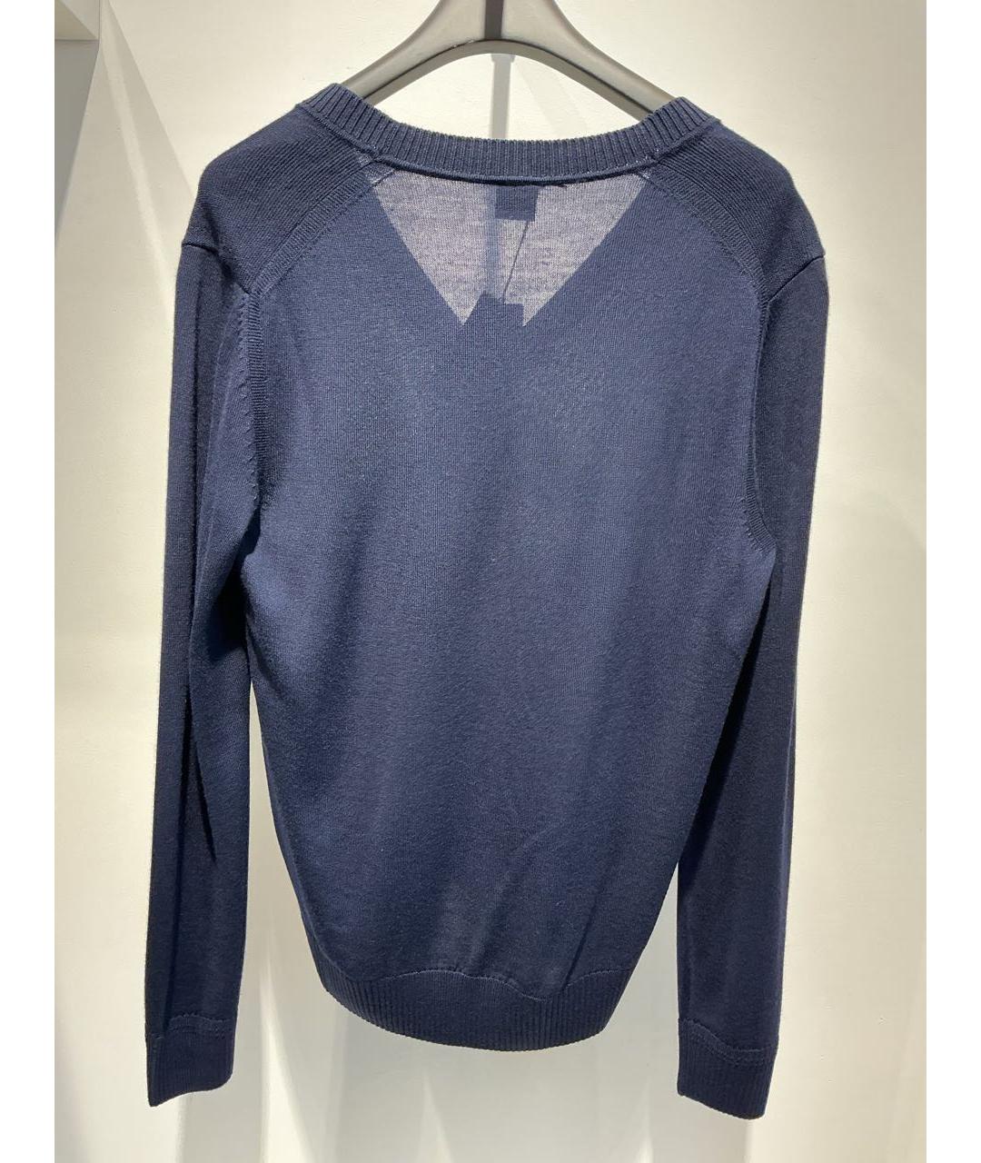 HUGO BOSS Темно-синий хлопковый кардиган, фото 3