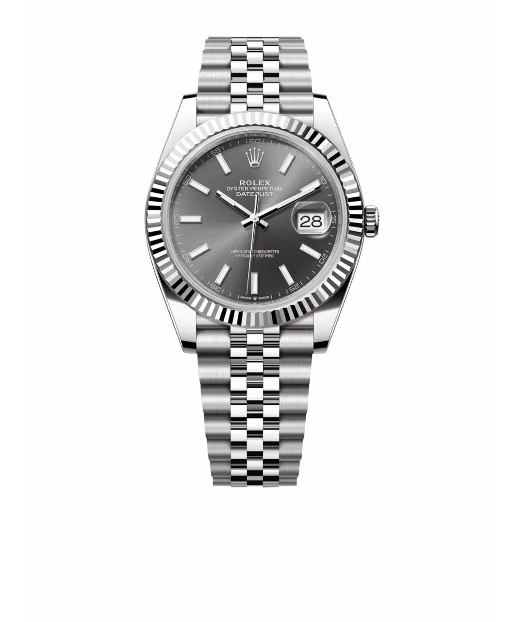 ROLEX Серебряные часы из белого золота, фото 1