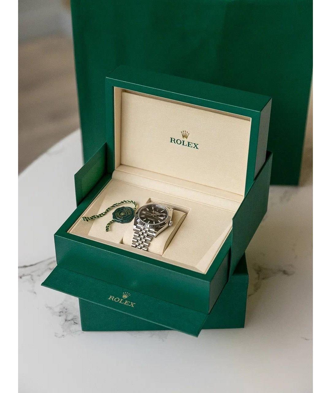 ROLEX Серебряные часы из белого золота, фото 4