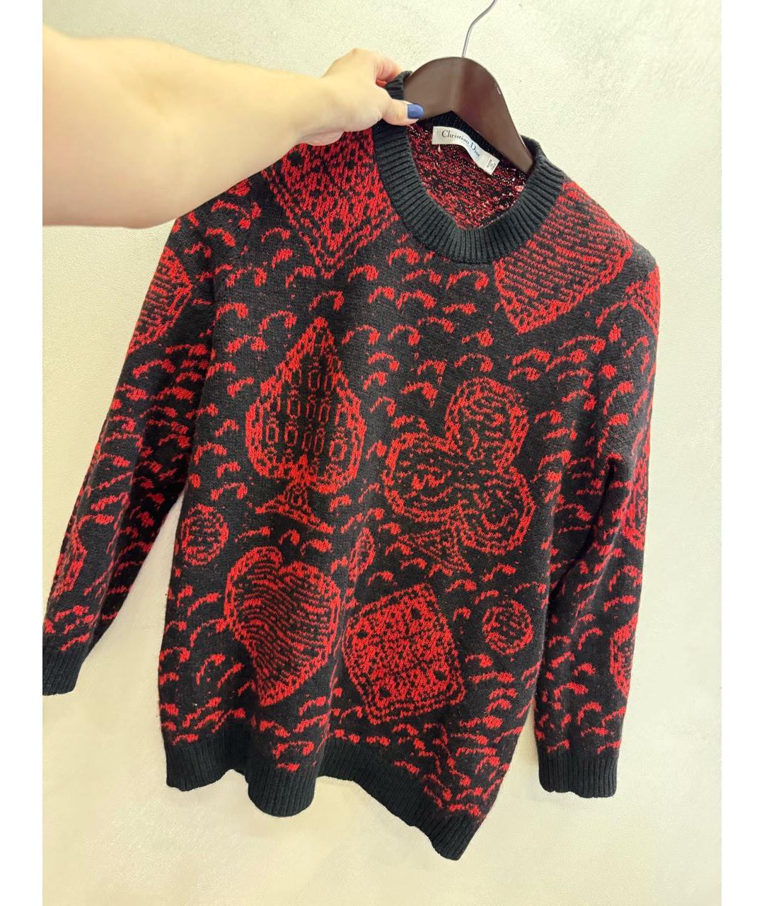 CHRISTIAN DIOR Красный кашемировый джемпер / свитер, фото 2