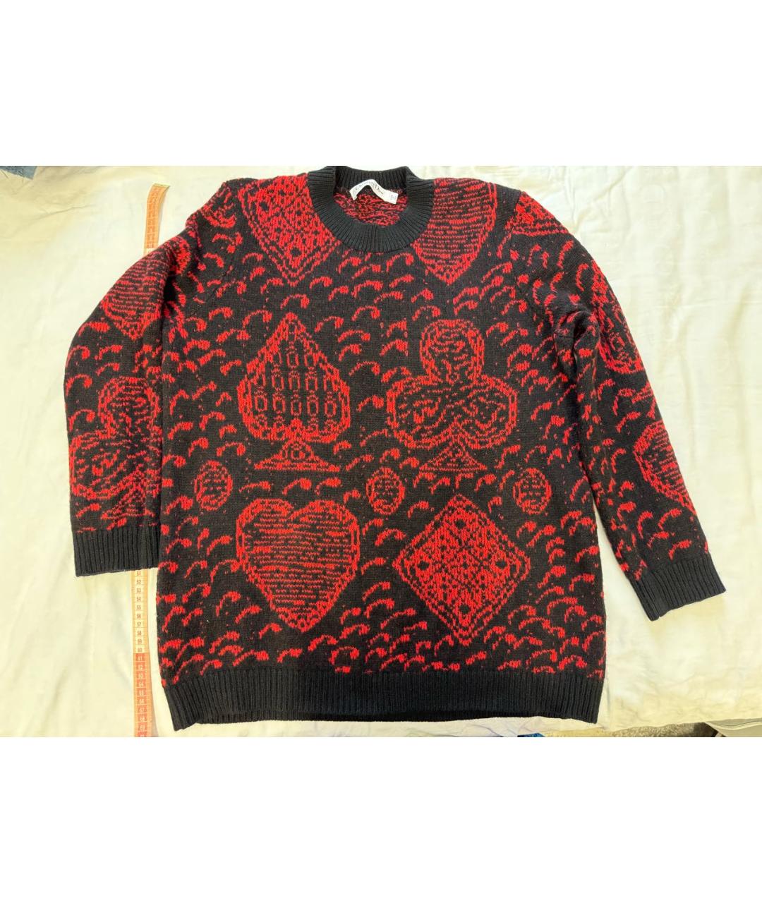 CHRISTIAN DIOR Красный кашемировый джемпер / свитер, фото 5