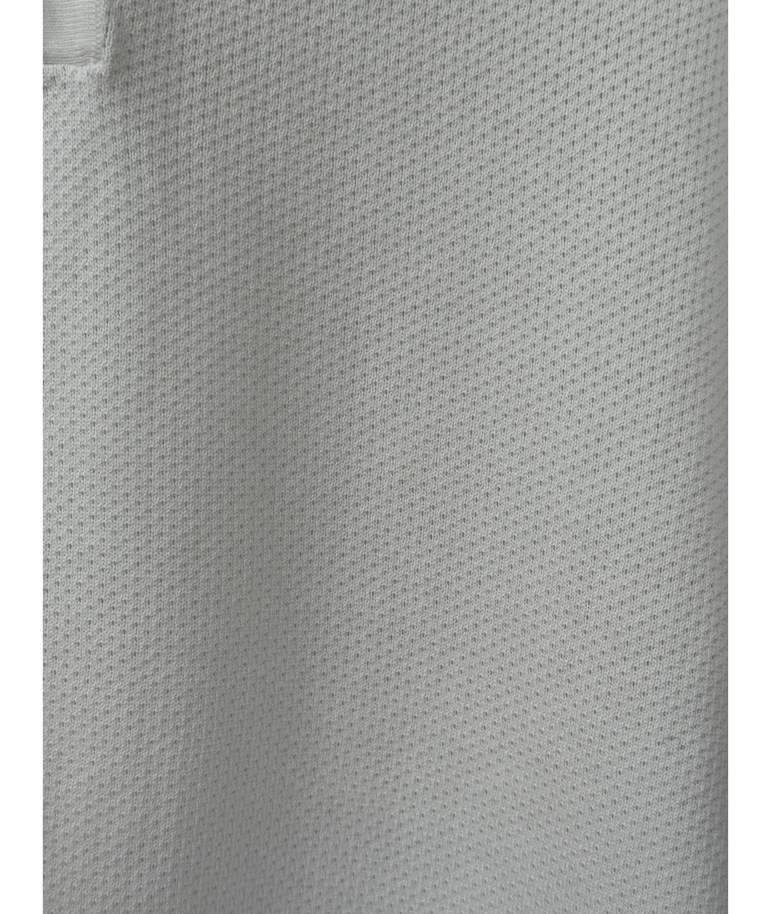 BRIONI Белое хлопковое поло с коротким рукавом, фото 4