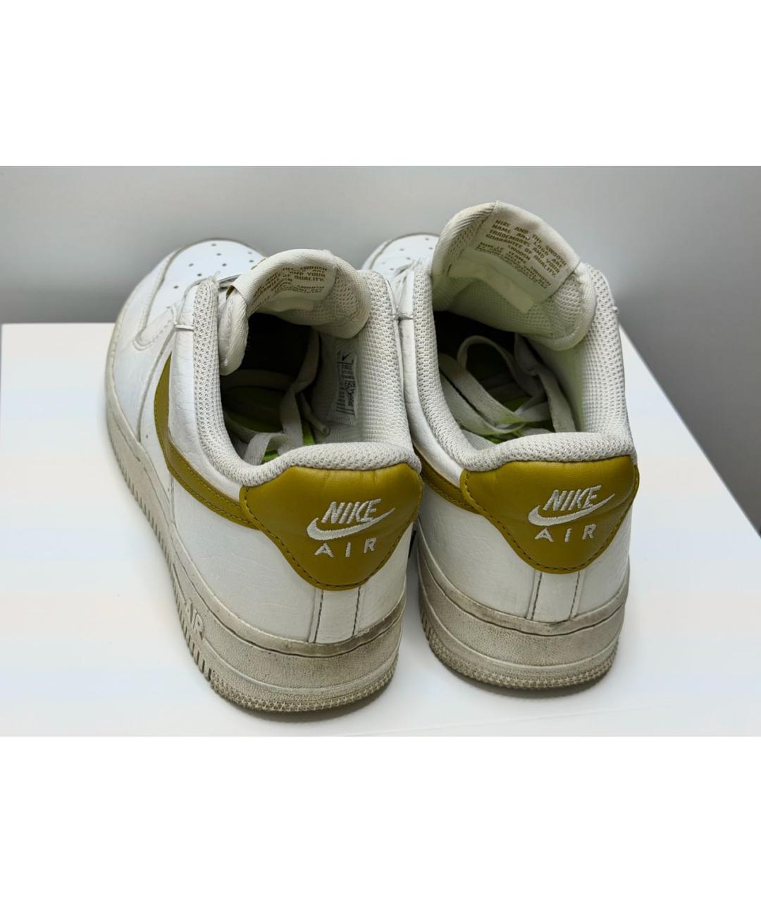 NIKE Белые кожаные кроссовки, фото 4