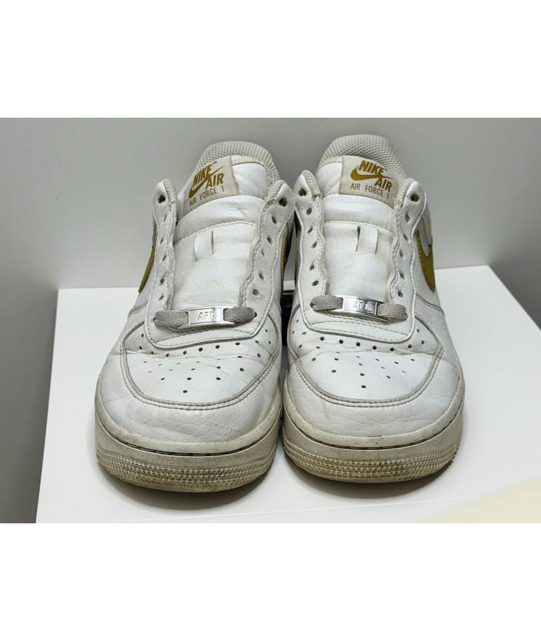 NIKE Белые кожаные кроссовки, фото 2