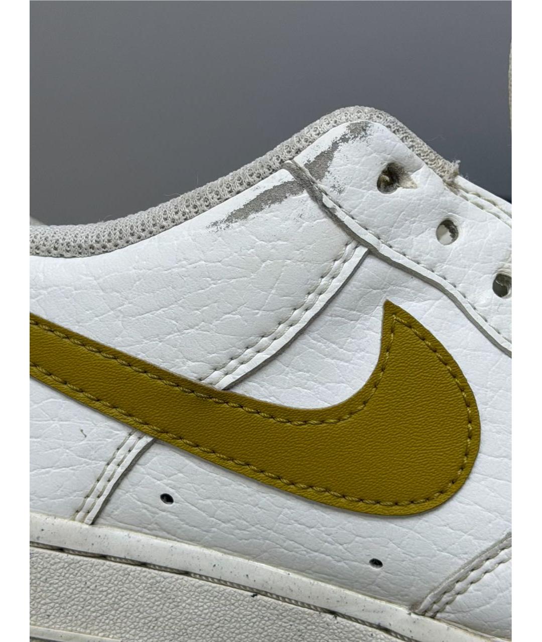 NIKE Белые кожаные кроссовки, фото 5