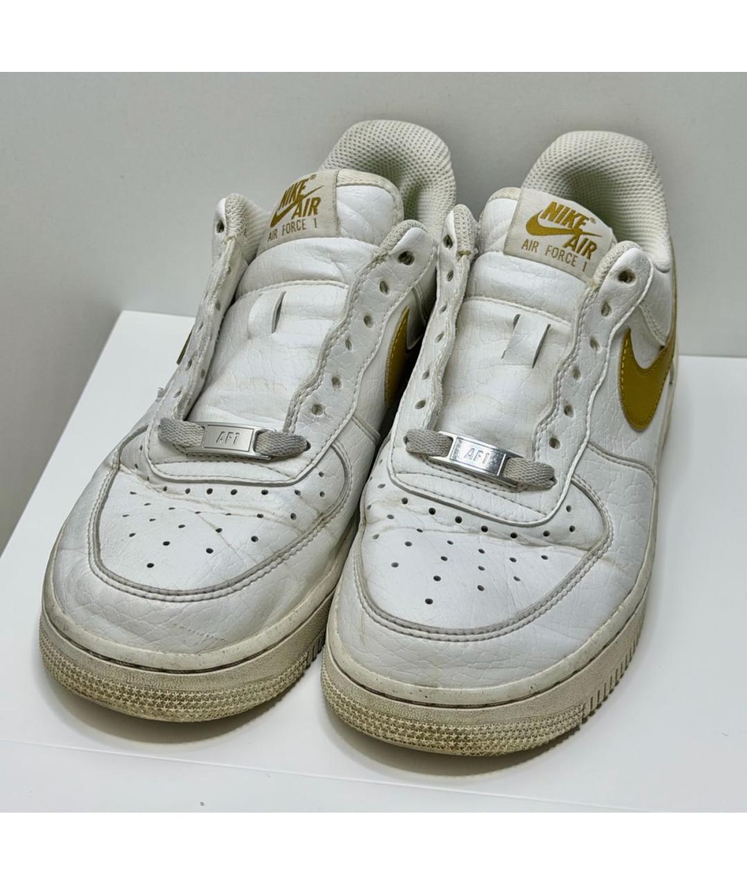 NIKE Белые кожаные кроссовки, фото 3