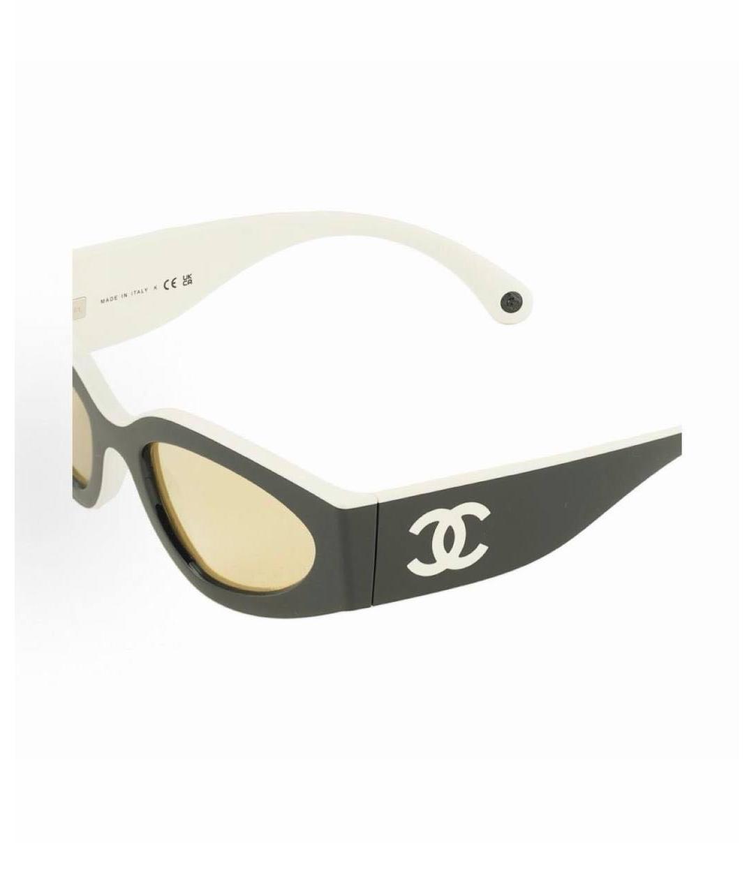 CHANEL Черные пластиковые солнцезащитные очки, фото 4