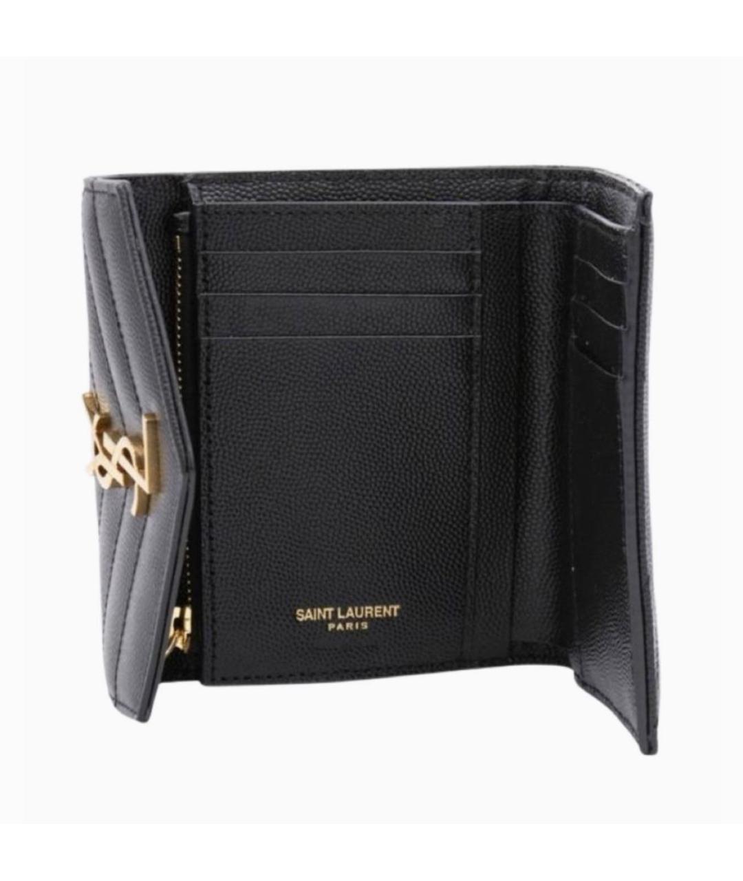 YVES SAINT LAURENT BEAUTY Темно-синий кожаный кошелек, фото 2