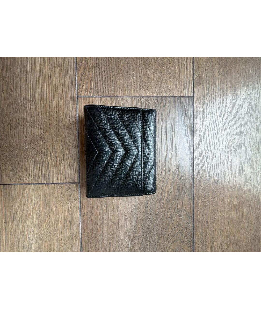 YVES SAINT LAURENT BEAUTY Темно-синий кожаный кошелек, фото 3