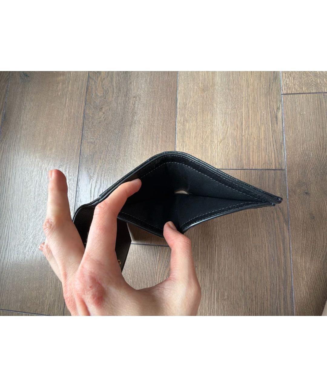 YVES SAINT LAURENT BEAUTY Темно-синий кожаный кошелек, фото 4