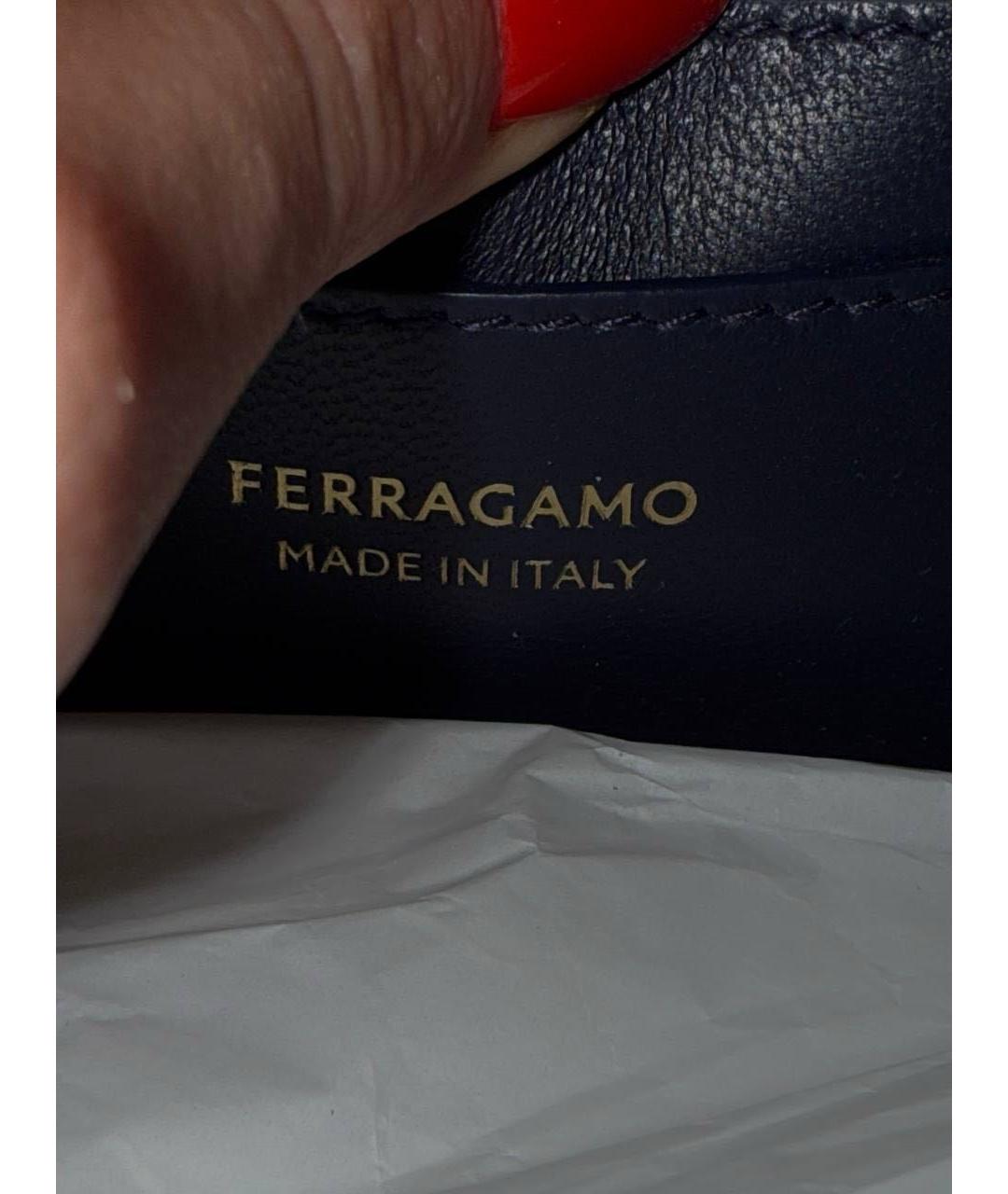 FERRAGAMO Хаки кожаная сумка через плечо, фото 7