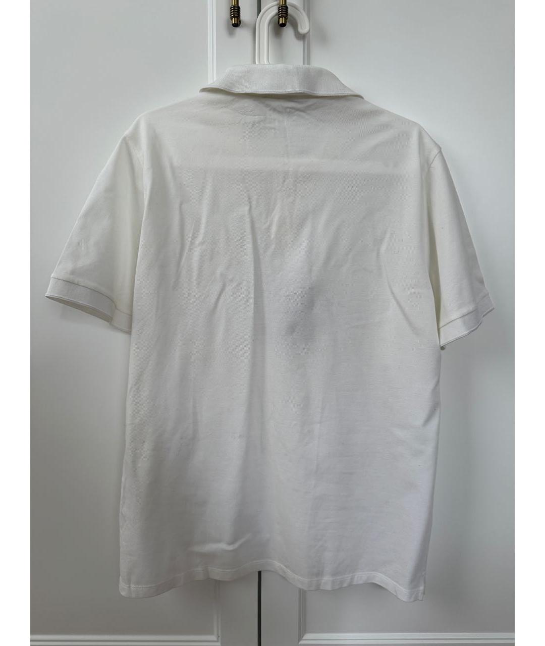 LOUIS VUITTON Белое хлопковое поло с коротким рукавом, фото 2