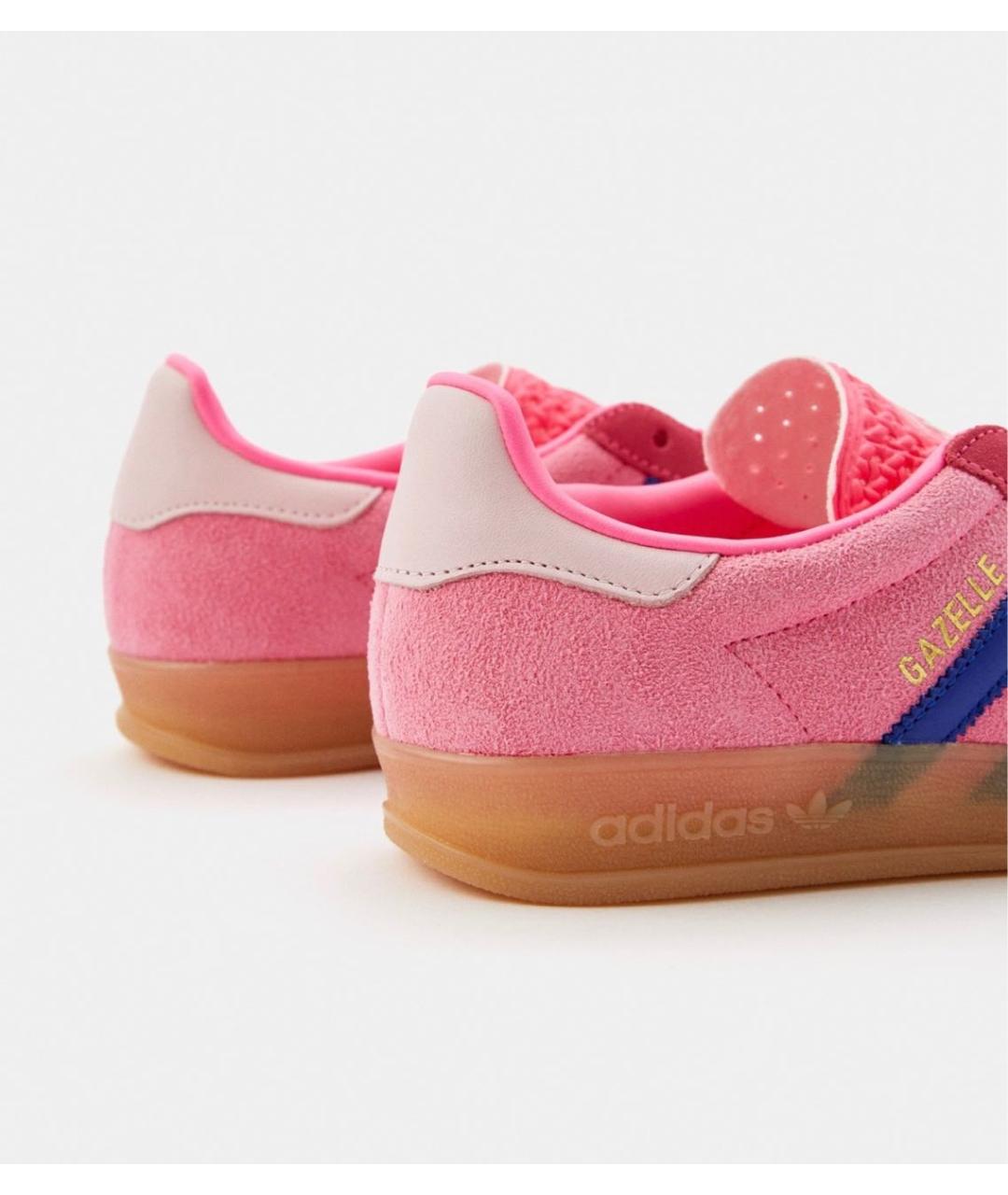 ADIDAS Фуксия замшевые кроссовки, фото 4