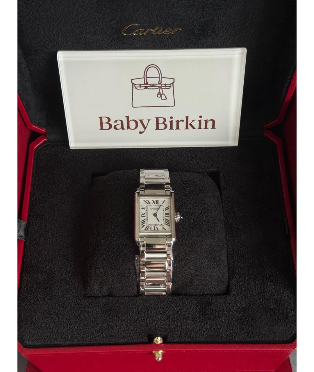 CARTIER Серебряные стальные часы, фото 2