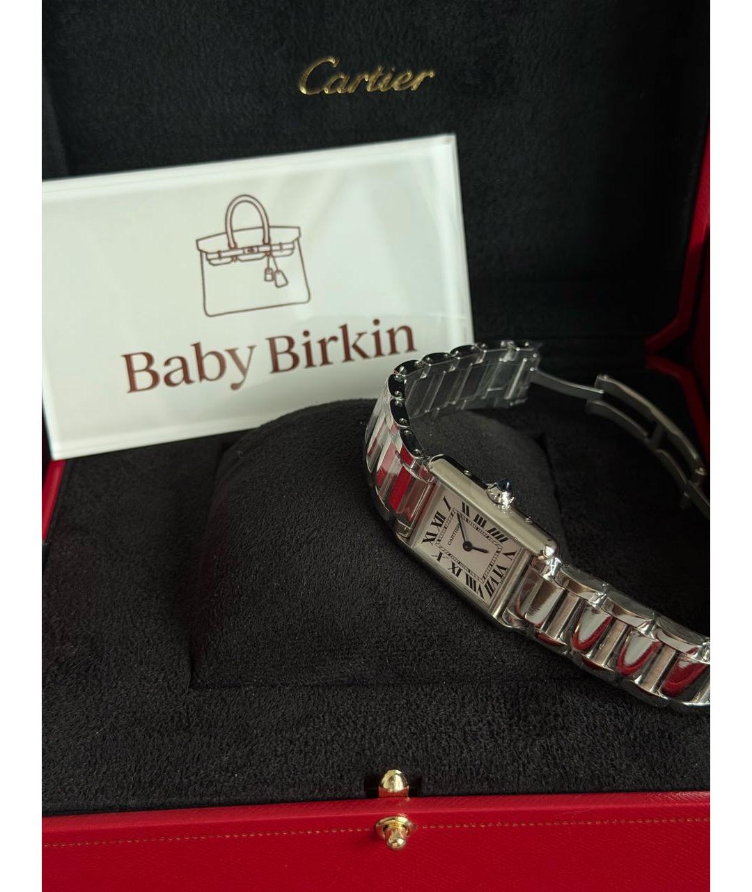 CARTIER Серебряные стальные часы, фото 5