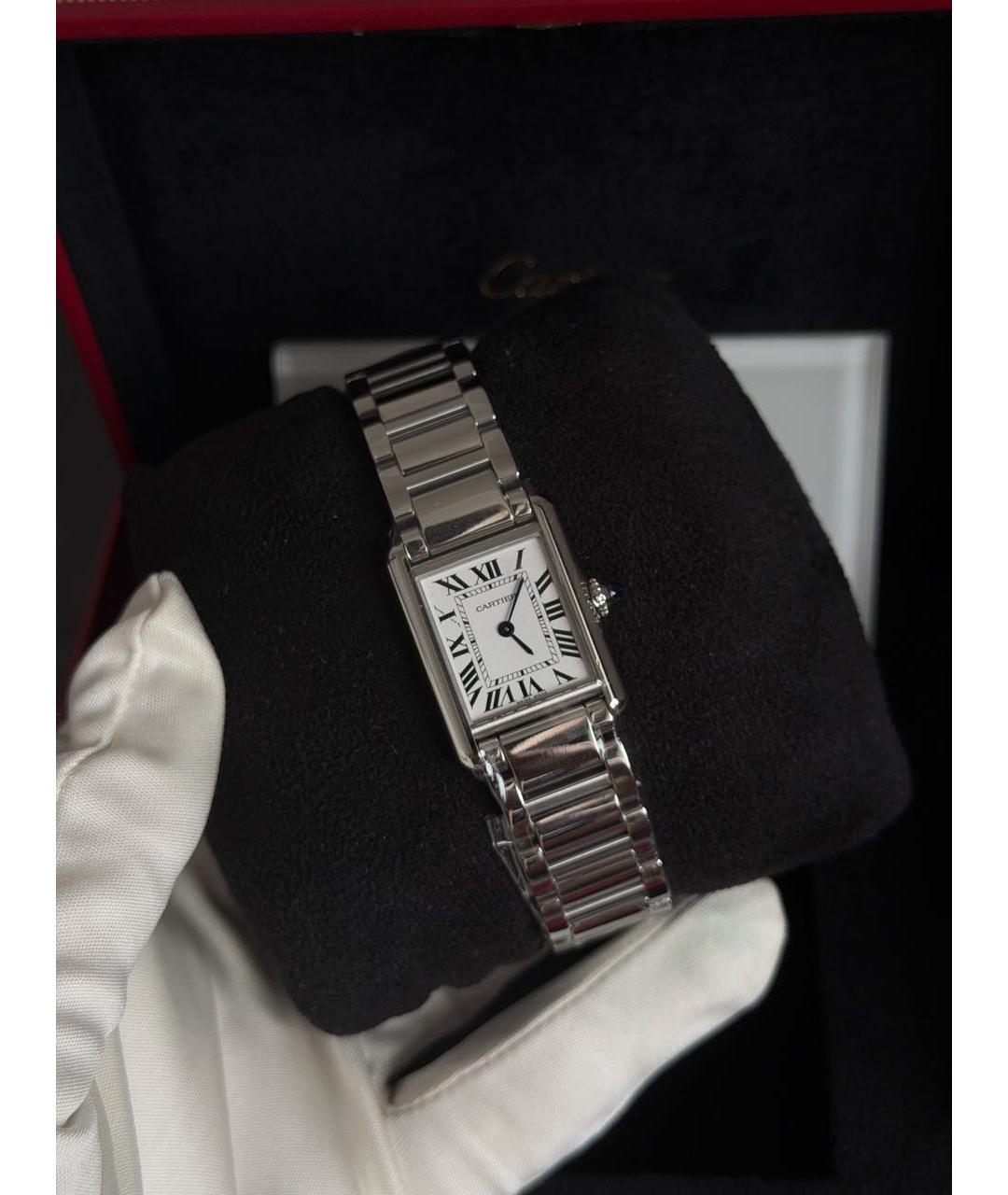 CARTIER Серебряные стальные часы, фото 4