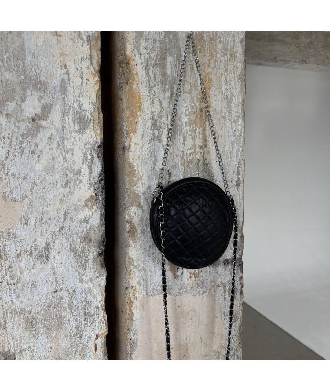 DOLCE&GABBANA Черная кожаная сумка через плечо, фото 5