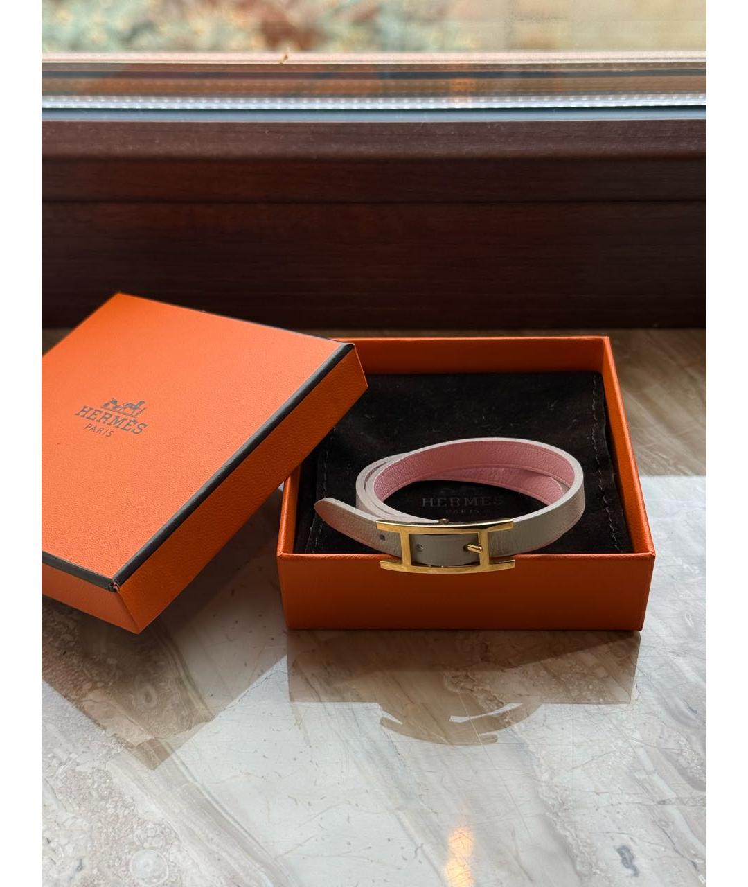 HERMES Кожаный браслет, фото 6