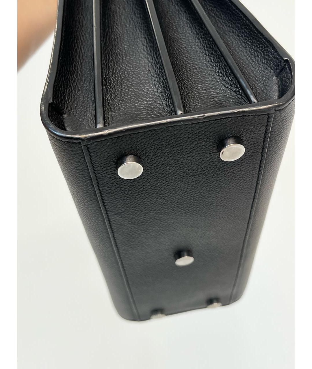 SAINT LAURENT Черная сумка с короткими ручками, фото 7