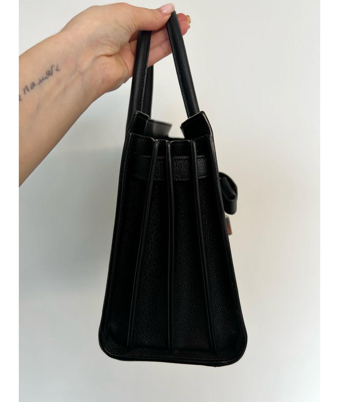 SAINT LAURENT Черная сумка с короткими ручками, фото 2