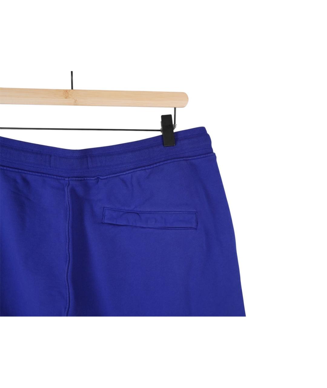 STONE ISLAND Синие хлопковые шорты, фото 5