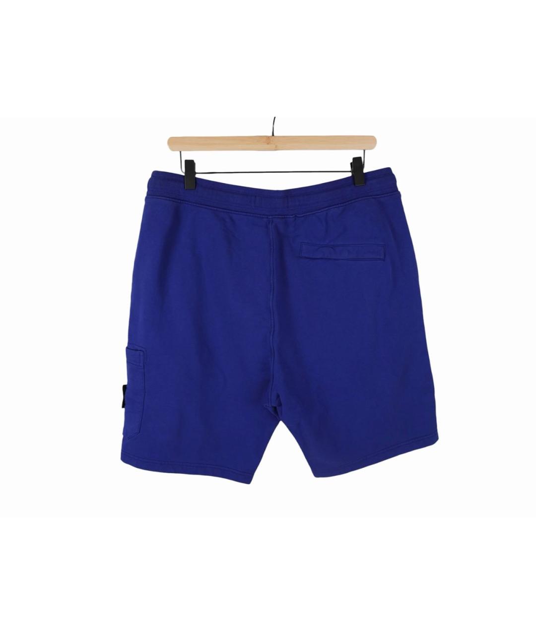 STONE ISLAND Синие хлопковые шорты, фото 2