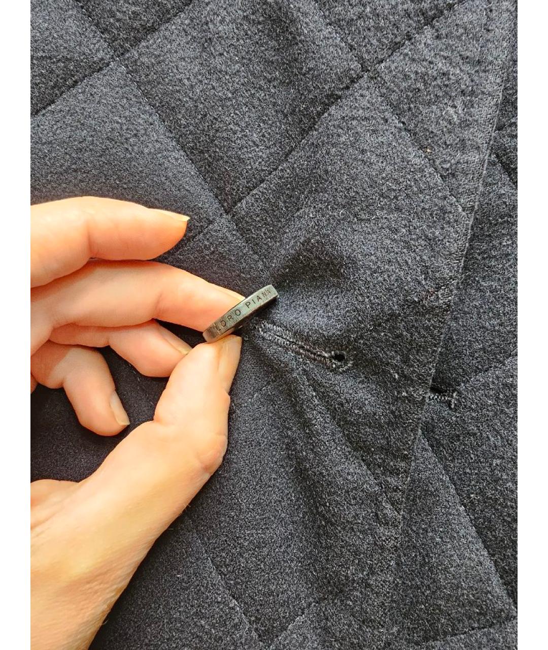 LORO PIANA Темно-синяя кашемировая куртка, фото 7
