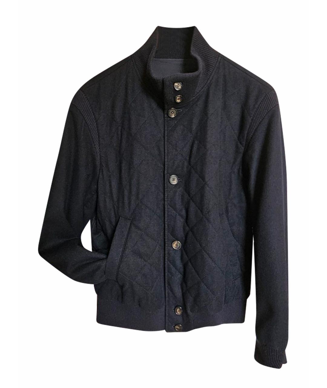 LORO PIANA Темно-синяя кашемировая куртка, фото 1